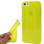 pure color translucent tpu case for iphone 5